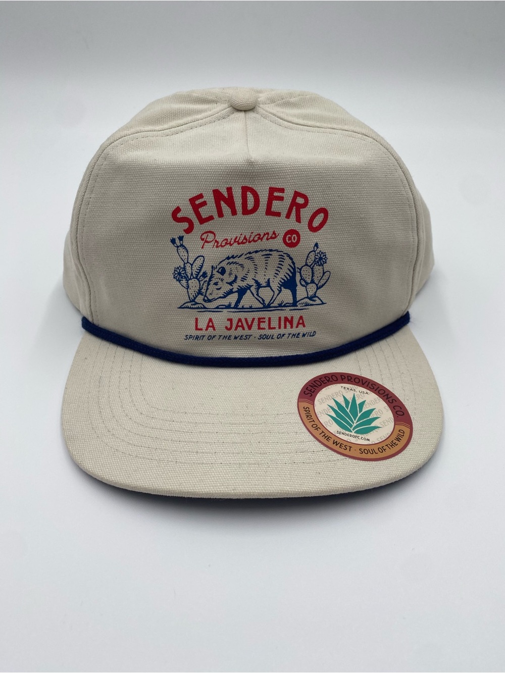 Sendero Provisions Co. La Javelina Beige Snapback Hat NWT